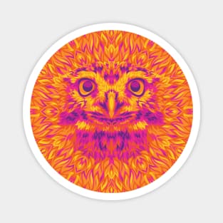 Hot Mandala Owl Magnet